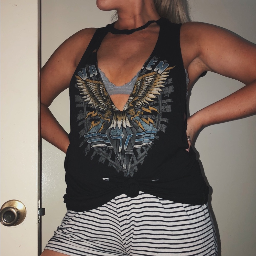 Choker Van Halen Distressed Muscle Tank